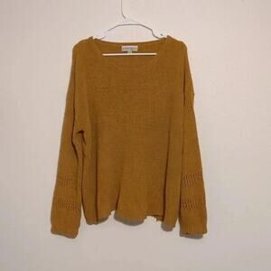 knox rose cozy‎ mustard sweater size Large